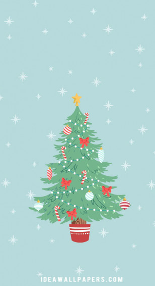 Cute Christmas Wallpaper Tree For Phone