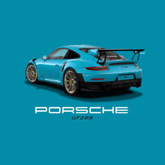 Porsche Gt2 Rs Miami Blue White Gold Forged Alloys