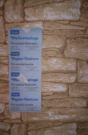 Faux Brick Wall Ft White Wallpaper