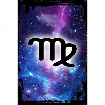 Galaxy Inspirational Wall Art Virgo The Virgin Symbol Aug Sept