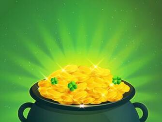 Saint Patrick Day Background Financial Green Holiday