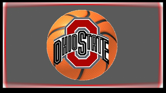 Ohio State Red Block O Basketball Wallpaper