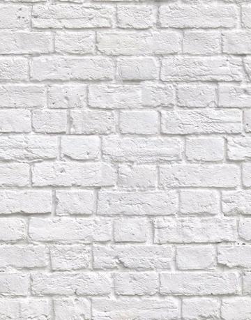 Soft White Bricks Boutique Faux Wallpaper Design By Milton King