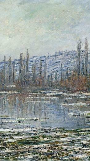 French Lakes Traditional Art Claude Monet Impressionism Wallpaper