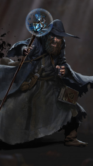 Dark And Darker Wizard 4k Wallpaper iPhone HD Phone 8081j