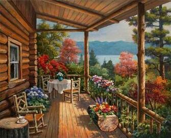Chalet Au Bord Du Lac Wallpaper