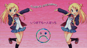 Pink Anime Aesthetic Wallpaper