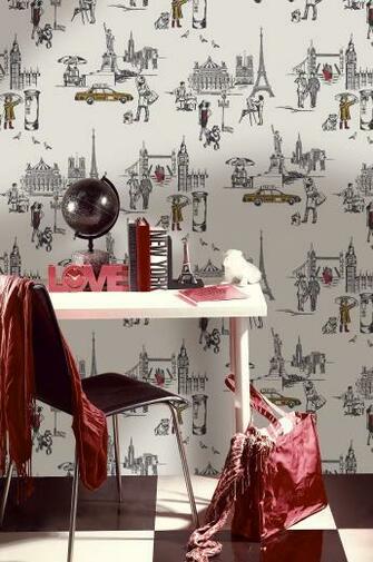 And Q Wallpaper White Brick