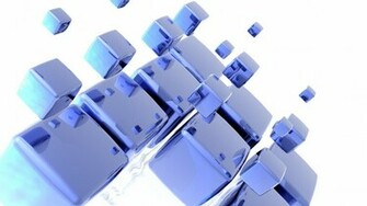 White Background 3d Abstract Bricks Cubes D HD Wallpaper