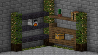Made These Isometric Shelves Wallpaper With The