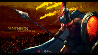 Pantheon League Of Legends Wallpaper By Bysaint