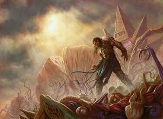 Rise Of The Eldrazi Gideon Standing Over Slain
