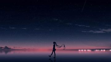Wallpaper Space Art Installation Digital Stars People