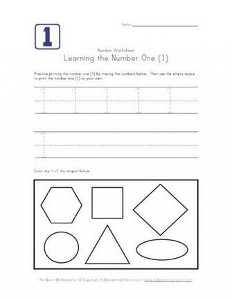 Number Worksheets And Print Your One