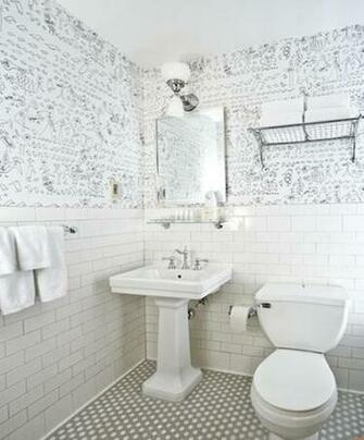 Aviary Black On White Wallpaper Remodelista