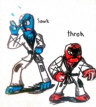 Sawk And Throh By Cartoontriper Wallpaper