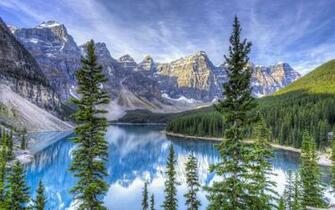 Moraine Lake Alberta Canada HDr