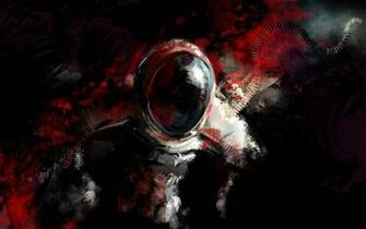 Mysterious Astronaut Fantasy Art HD Wallpaper