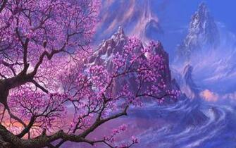 Pink Trees Wallpaper
