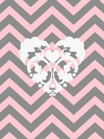 Printables Background Wallpaper Valentine Chevron For iPad