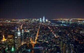 New York Manhattan At Night HD Wallpaper Digitalhint Net