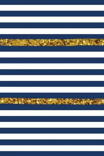 Navy Blue And Gold Stripped iPhone iPad Mac Wallpaper