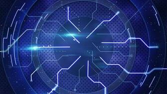 Blue Hi Tech Abstract Loopable Background Stock Video HD