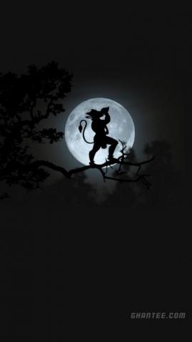 Hanuman HD Wallpaper Black And White Ghantee