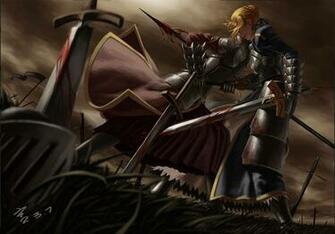 Anime Fate Zero Stay Night Mordred Saber Weapon Sword Spear Blood
