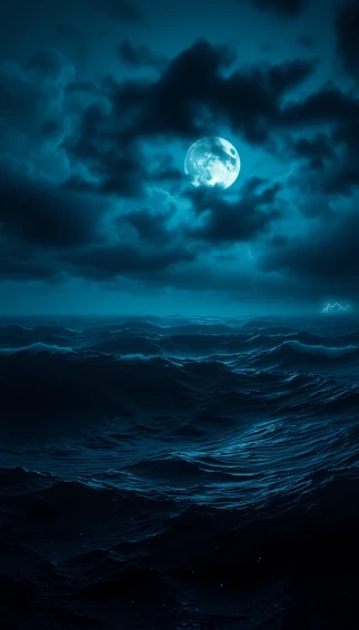 Dark Sea 4k Wallpaper