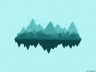 Floating Island 4k Wallpaper
