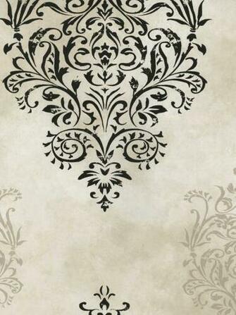 Black Mulberry Medallion Wallpaper Textures