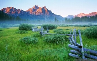 Spring Mountain Meadow Wallpaper Pixel Nature HD