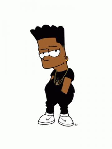 Bart Dope Blood Gang Wallpaper Top