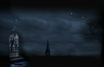 Church Wallpaper Creepy Midnight