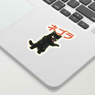 Negora Catzilla Sticker By Thezerocorp Society6