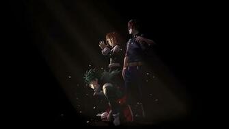 Wallpaper 4k Uraraka Deku Shouto Todoroki My Hero Academia