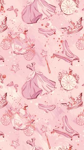 Pink Cinderella iPhone Wallpaper