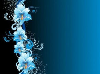 Blue Flowers Background