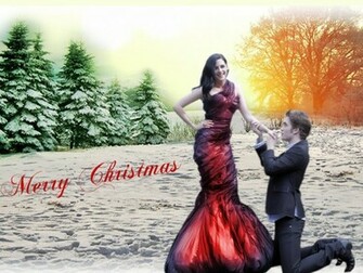 Wallpaper Christmas Love Desktop Couples