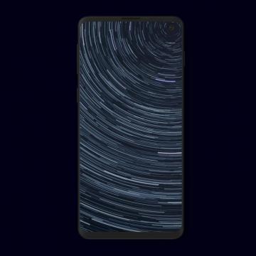 Samsung Galaxy S10 S10e Stars Long Exposition Wallpaper