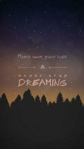 Make Your Own Luck iPhone 5c 5s Wallpaper