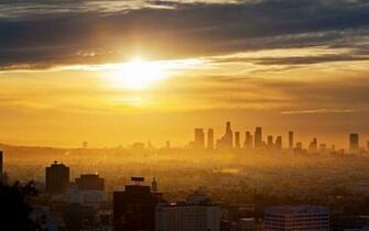 Downtown La Sunset Wallpaper At Wallpaperbro