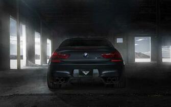 Bmw M6 Coupe F13 Black Tuning Car Rear HD Wallpaper