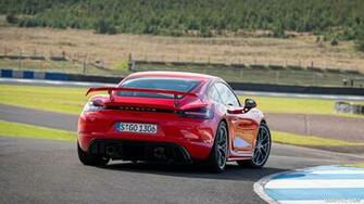 Porsche Cayman Gt4 Color Guards Red Rear HD