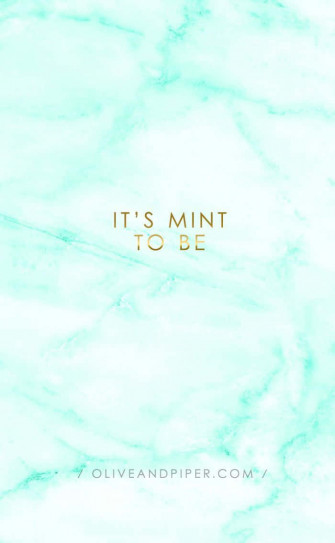 Mint Green Marble Wallpaper