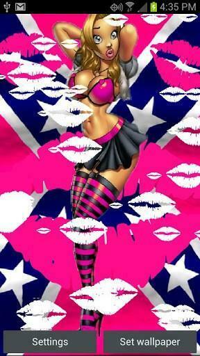 Bigger Rebel Chick Live Wallpaper For Android Screenshot