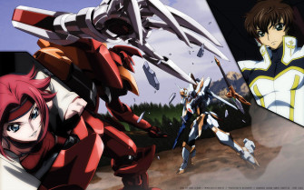 Anime Tv Show Still Code Geass Kururugi Suzaku Kallen Stadtfeld Wallpaper