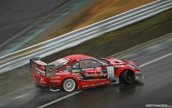 Toyota Supra Drift Motion Blur Wet Wallpaper