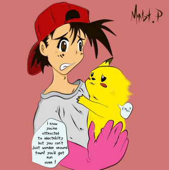 Ash And Pikachu By Minotcp